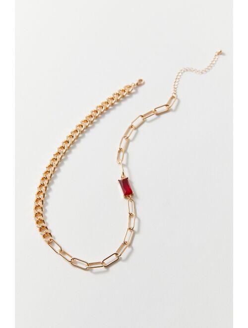 Urban Outfitters Curb And Paperclip Chain Necklace