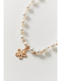 Mary Icon Pearl Necklace