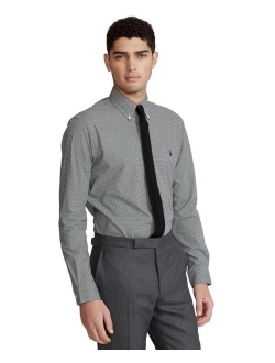 Men's Slim Fit Striped Stretch Poplin Shirt