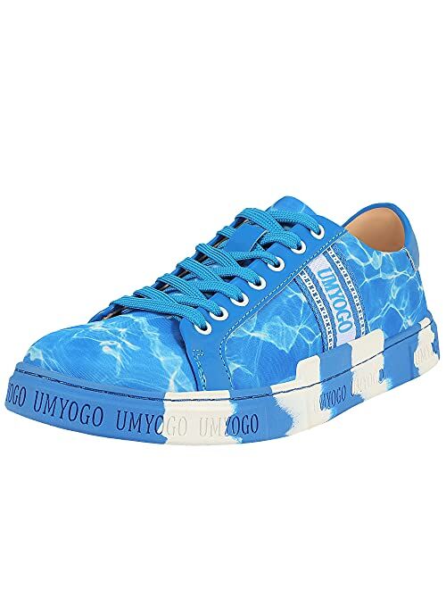 UMYOGO Men's Casual Skateboarding Shoes Colorful Fashion Original Sneaker Classic Sports Walking Slip-On Athletic Shoe