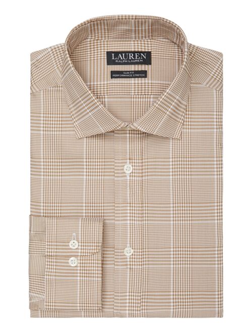 Polo Ralph Lauren Lauren Ralph Lauren Men's Slim-Fit Non-Iron Performance Stretch Glen Plaid Dress Shirt