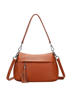 Genuine Leather Handbags for Women Crossbody Bag Ladies Shoulder Hobo Purse Small