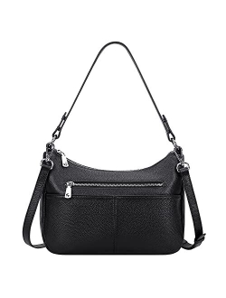 Soft Leather Handbags for Women Crossbody Purses Multi Pockets Shoulder Bags Messenger Bag Medium