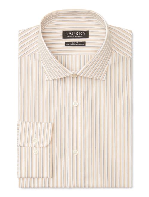 Polo Ralph Lauren Lauren Ralph Lauren Men's Slim-Fit Non-Iron Performance Stretch Stripe Dress Shirt