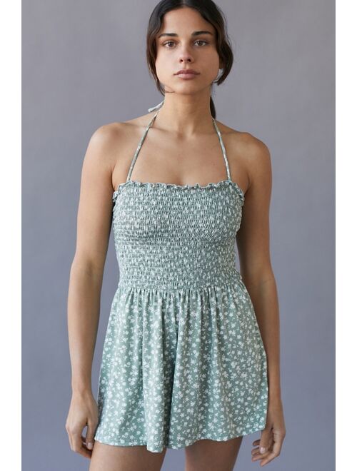 Urban Outfitters UO Ditsy Smocked Romper