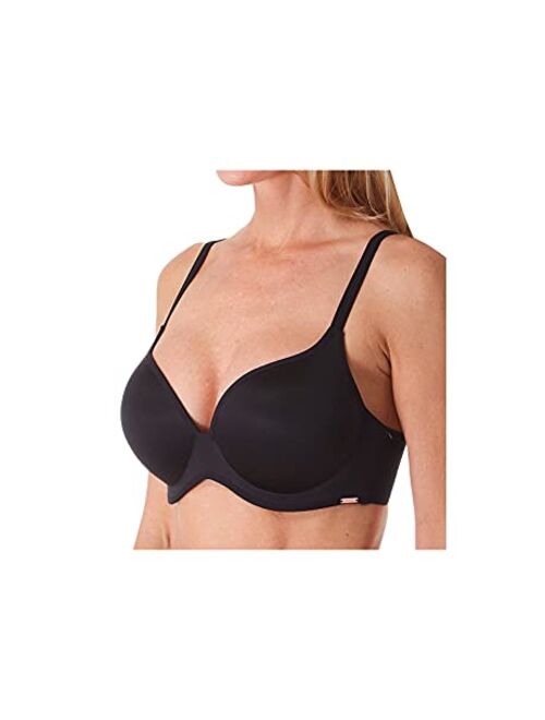 Le Mystere Women's Clean Lines T-Shirt Bra, Seamless Plunge Neckline