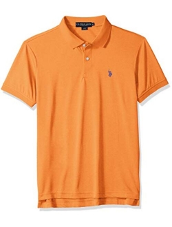 Men's Classic Fit Short Sleeve Solid Poly Polo Shirt