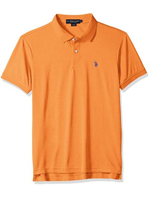 U.S. Polo Assn. Men's Classic Fit Short Sleeve Solid Poly Polo Shirt