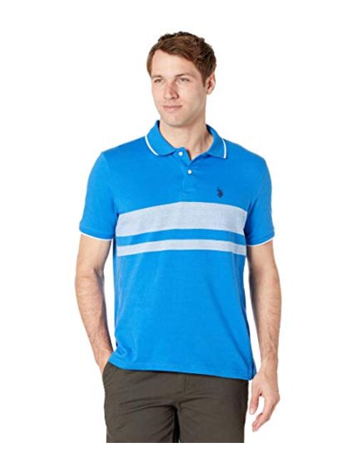 U.S. Polo Assn. Solid Pique Jacquard Chest T-shirt