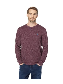 Long Sleeve Space Dye Thermal Henley