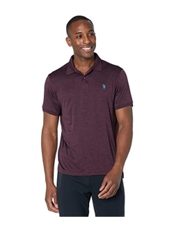 Men's Classic Fit Solid Short Sleeve Poly Pique Shirt