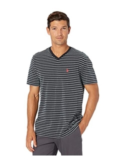 U.S. Polo Assn Men's Short Sleeve V-Neck Striped T-Shirt