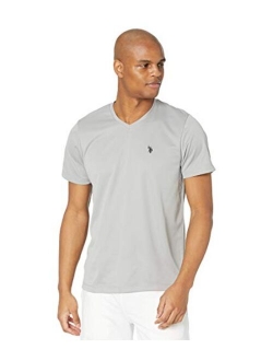 U.S. Polo Assn Men's Short Sleeve V-Neck Striped T-Shirt