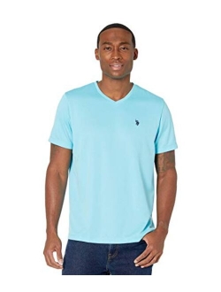 U.S. Polo Assn Men's Short Sleeve V-Neck Striped T-Shirt