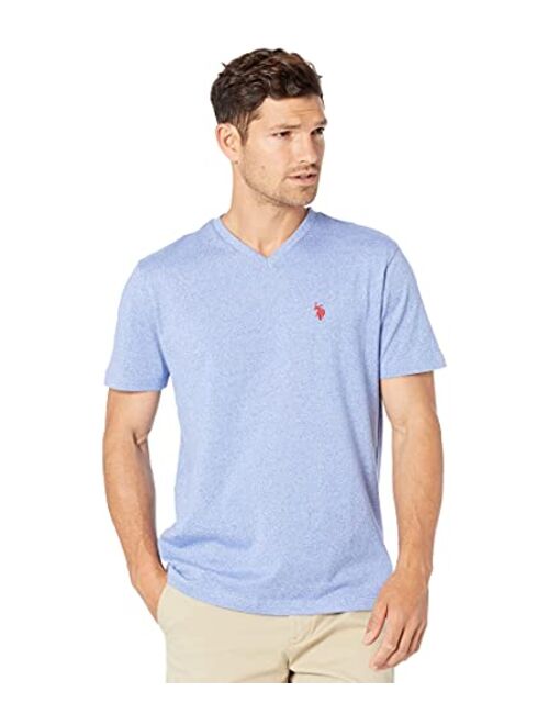 U.S. Polo Assn. Men's Short Sleeve V-Neck Striped T-Shirt