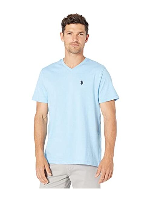 U.S. Polo Assn. Men's Short Sleeve V-Neck Striped T-Shirt