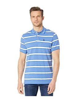 Striped Pique Polo