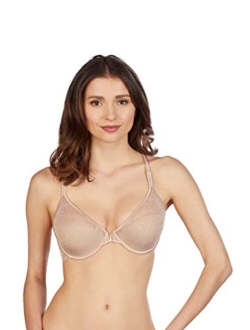 Womens Lace Perfection Front Close Convertible Racerback Bra