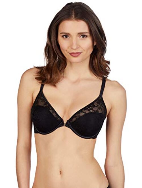 Le Mystere Womens Lace Perfection Front Close Convertible Racerback Bra