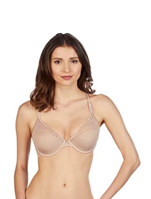 Le Mystere Womens Lace Perfection Front Close Convertible Racerback Bra