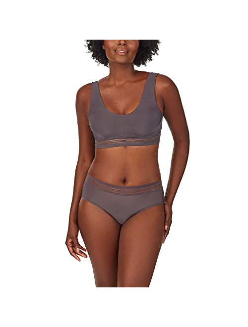 Le Mystere Women's Second Skin Scoop Neck Comfort Strap Bralette