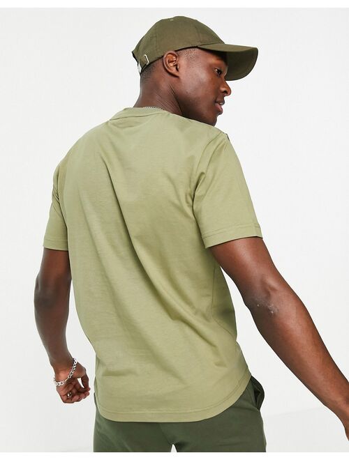 Calvin Klein large front logo t-shirt in delta green