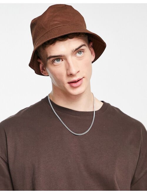 Bershka super oversized t-shirt in brown