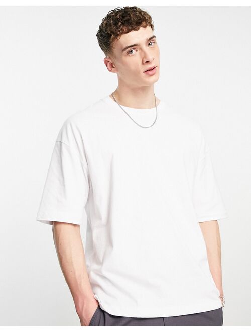 Bershka super oversized T-shirt in white