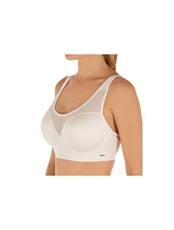 Sheer Illusion Sports Bra, Medium Impact, Bounce Reducing Straps