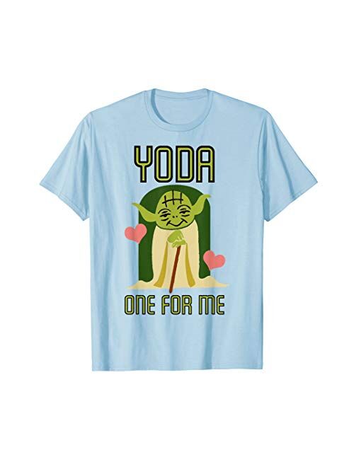 Star Wars Yoda One For Me Cute Valentine's Graphic T-Shirt