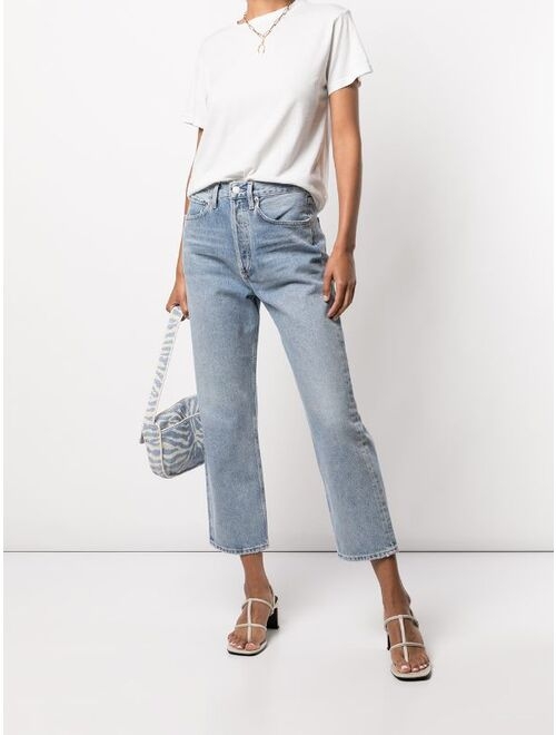 AGOLDE 90's crop mid-rise jeans