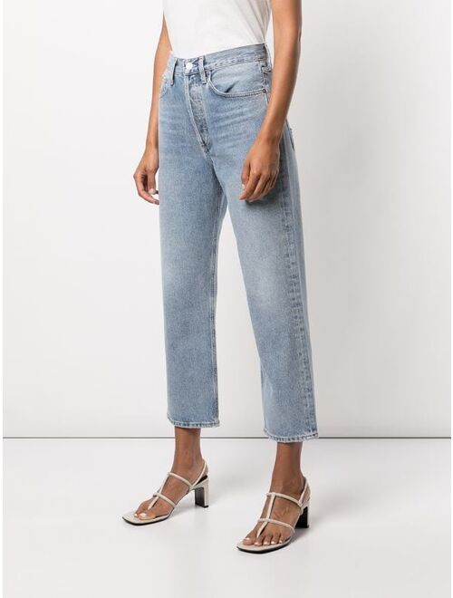 AGOLDE 90's crop mid-rise jeans