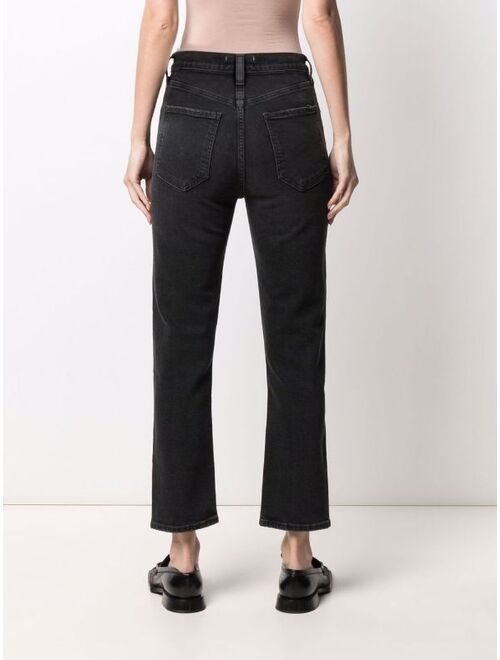 AGOLDE high-waisted straight-leg jeans