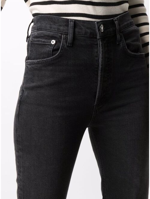 AGOLDE high-waisted straight-leg jeans