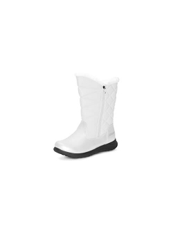 Women's Carly Winter Boots Warm Faux Fur-Lined Tall Mid-Calf Height with Dual Zippers