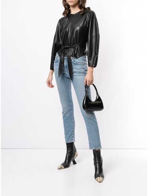 AGOLDE cropped mid-rise skinny jeans