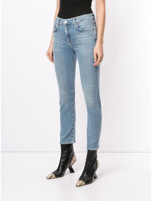 AGOLDE cropped mid-rise skinny jeans