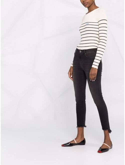 PINKO step-hem cropped skinny jeans