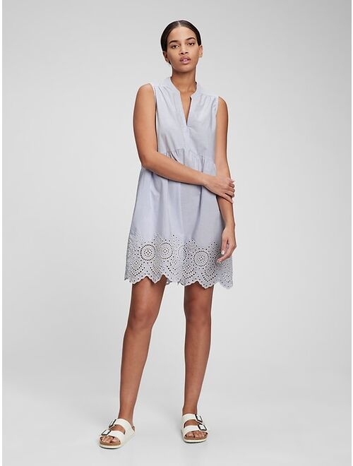 Gap 100% Cotton Empire Waist Mini Dress