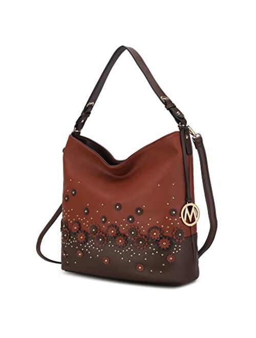 MKF Collection Shoulder Bag for women Vegan Leather Hobo Messenger purse