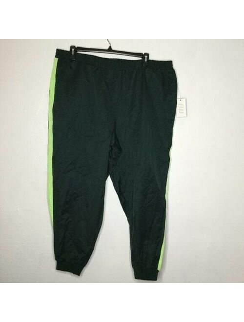 ELOQUII Elements ELOQUII Jogger with Side Stripe Plus Size 20 Green