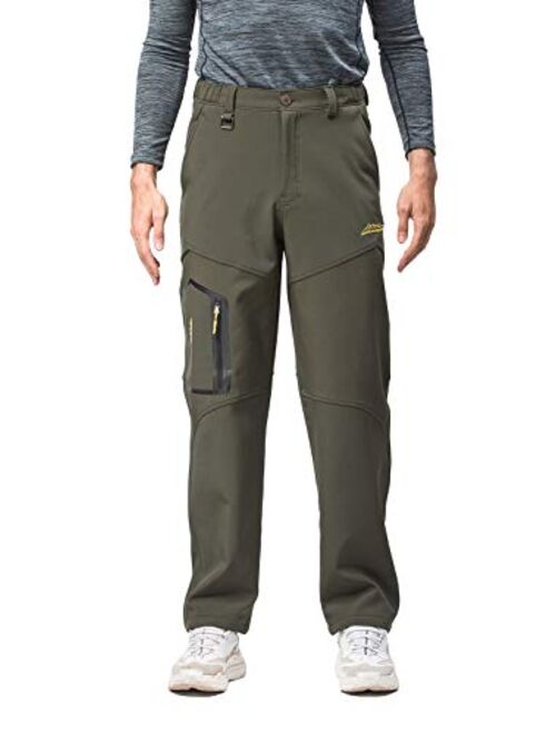 Mr.Stream Men's Sweatpants Fishing Camping Outdoor Hiking Fleece Pants with Internal Drawcord