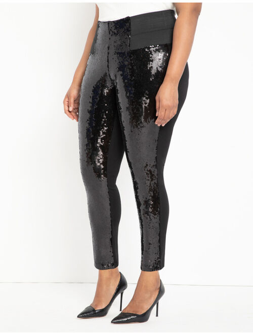 ELOQUII Elements new ELOQUII MIRACLE SEQUIN legging pants 28w black