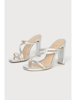 Ferrara Clear and Light Nude High Heel Sandals