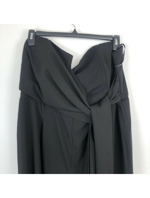 ELOQUII Elements NWT Eloquii Black Wrap Jumpsuit Plus Size 22 Strapless Sweetheart Neckline