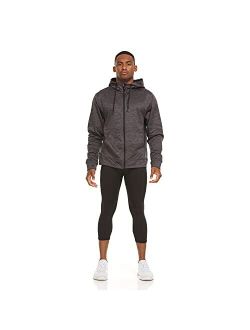 Mens Space Dye Full Zip Fleece Hoody