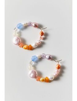 Chloe Pearl Hoop Earring