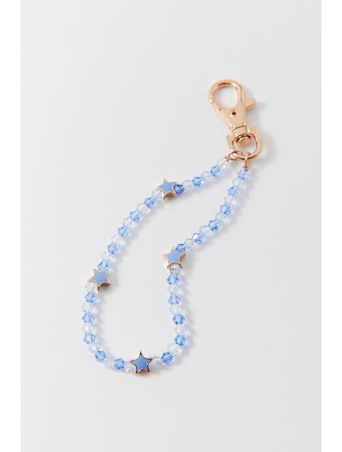 Urban Outfitters Lexi Clear Beaded Icon Keychain