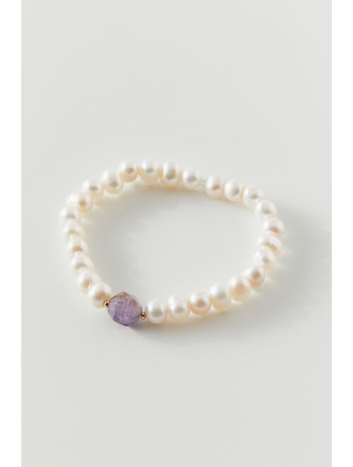 Urban Outfitters Genuine Stone Pearl Bracelet