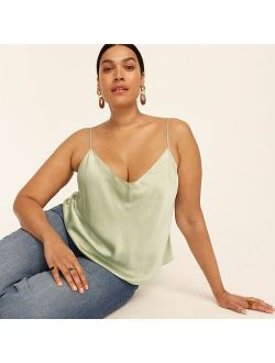 Washable silk charmeuse camisole top